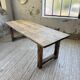 Table de ferme travail pin 1950 220cm
