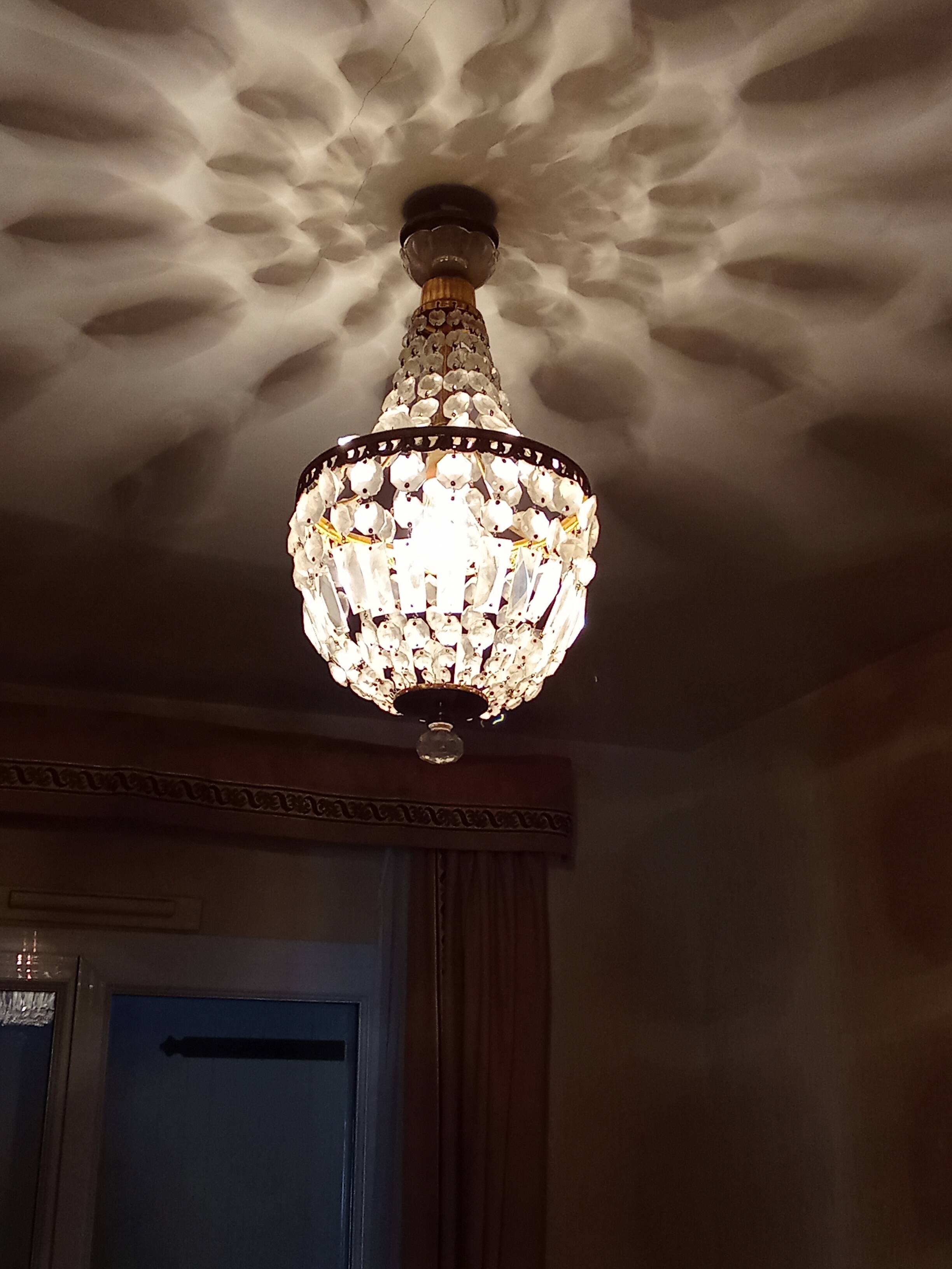 Antique hot air balloon chandelier with tassels