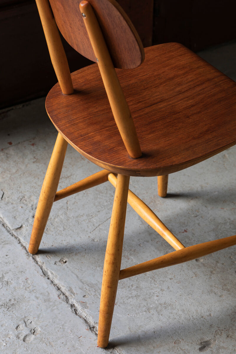 Set de 4 chaises de salle à manger par Martinsson & Axelsson pour Nässjö Stolfabrik, Suède, années 1960