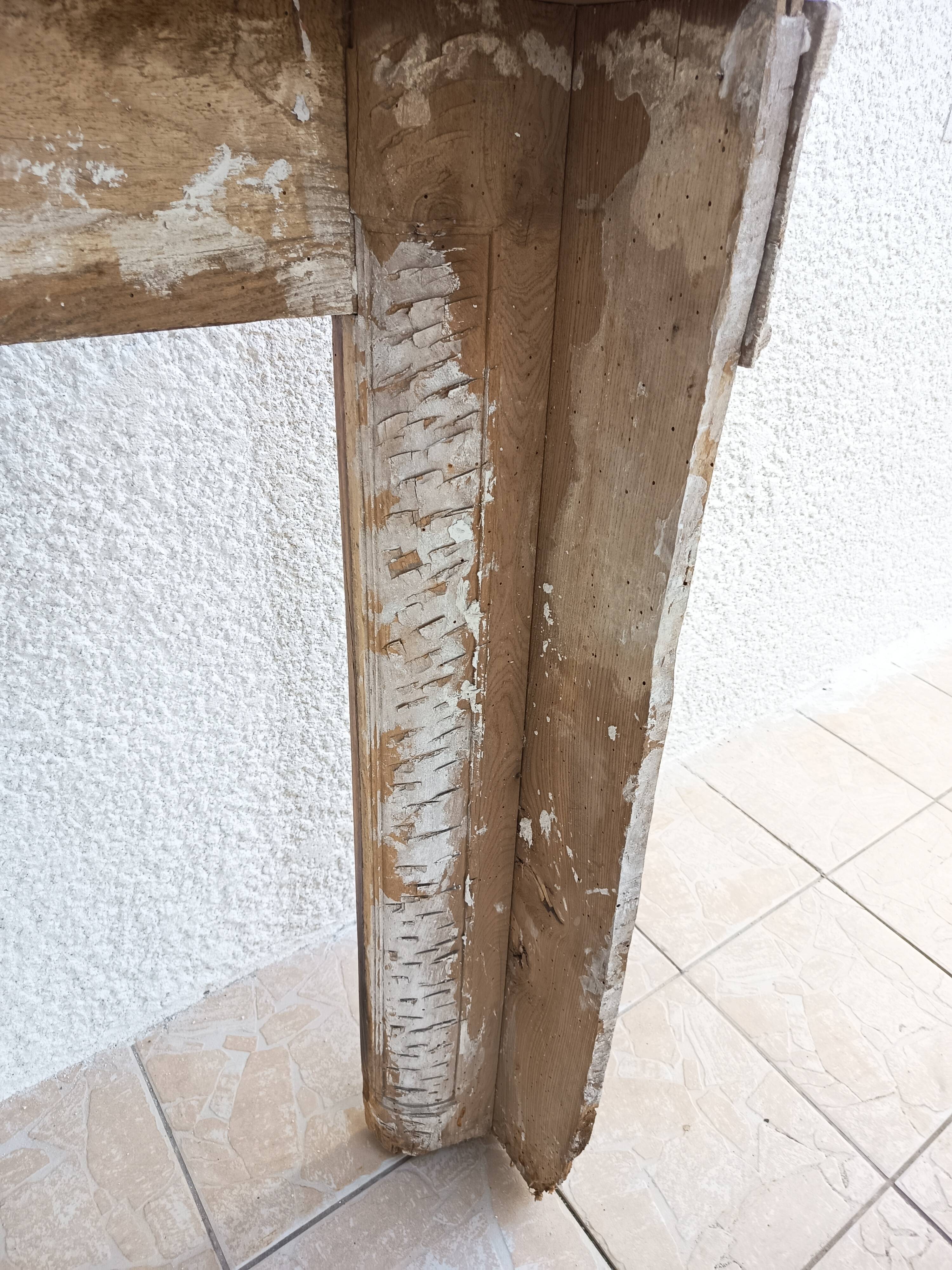 Oak mantelpiece
