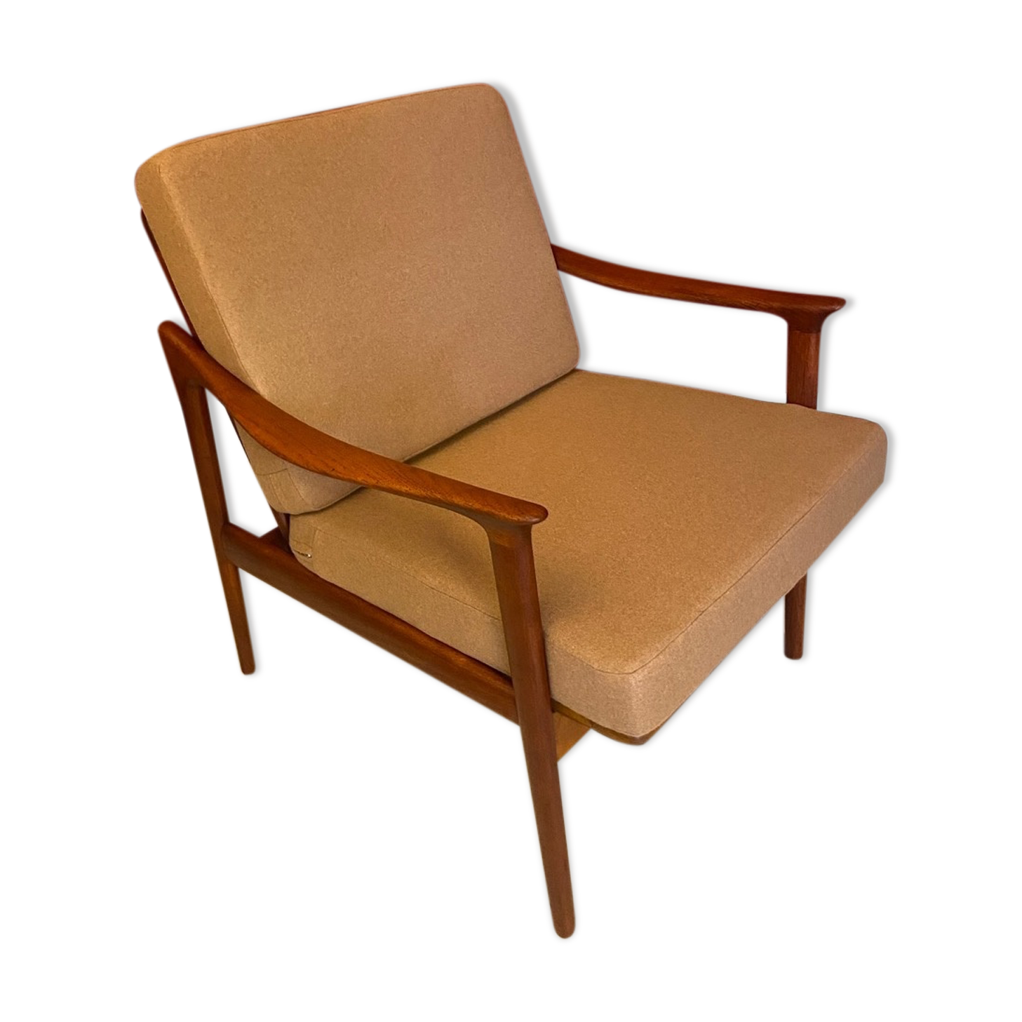 Norwegian teak lounge chair by Fredrik Kayser for Vatne, 1960s