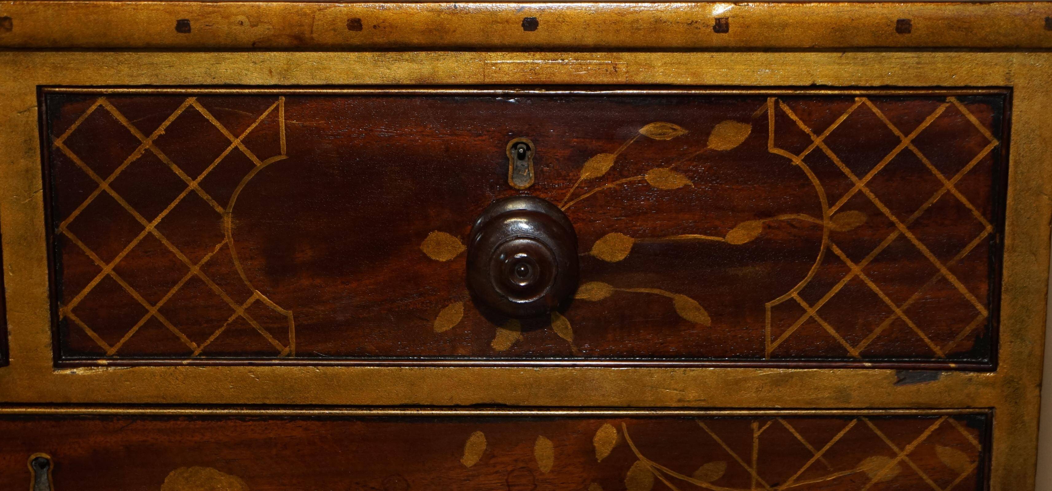Commode chinoise chinoiserie victorienne antique vers 1860
