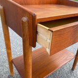 Set of 2 Danish teak and oak bedside tables attributed to Børge Mogensen, 1958