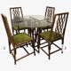 Table et chaises en rotin