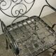 Garden chairs and armchairs (series of 4) vintage 1980 in wrought iron