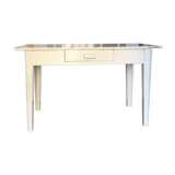 Old white wooden table