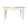 Old white wooden table