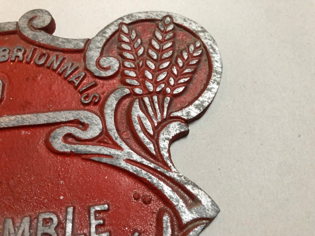 Plaque competition agricole Saint Christophe in brionnais