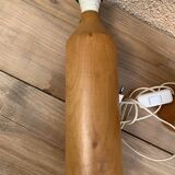 Vintage table lamp lamp IKEA design from Sweden in light solid wood with lampshade