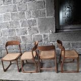 Baumann sled chairs, set of four