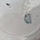 6 Flat plates iron earth by Bertrand Bordeaux / model Anémones