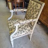 Armchair Louis XVl gray of the XlX th siecle