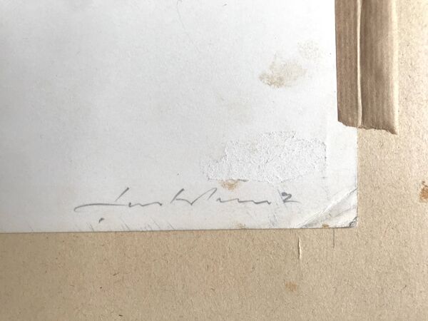 Günter FRUHTRUNK Sans titre, 1960. Sérigraphie originale signée au crayon