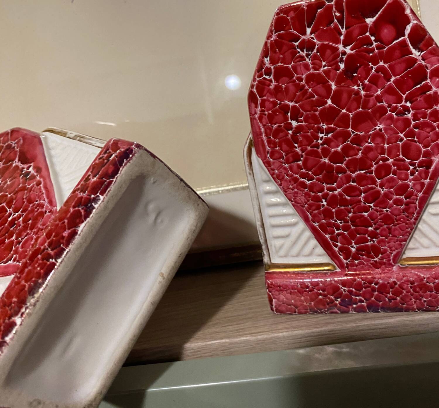 A pair of Art Deco vases