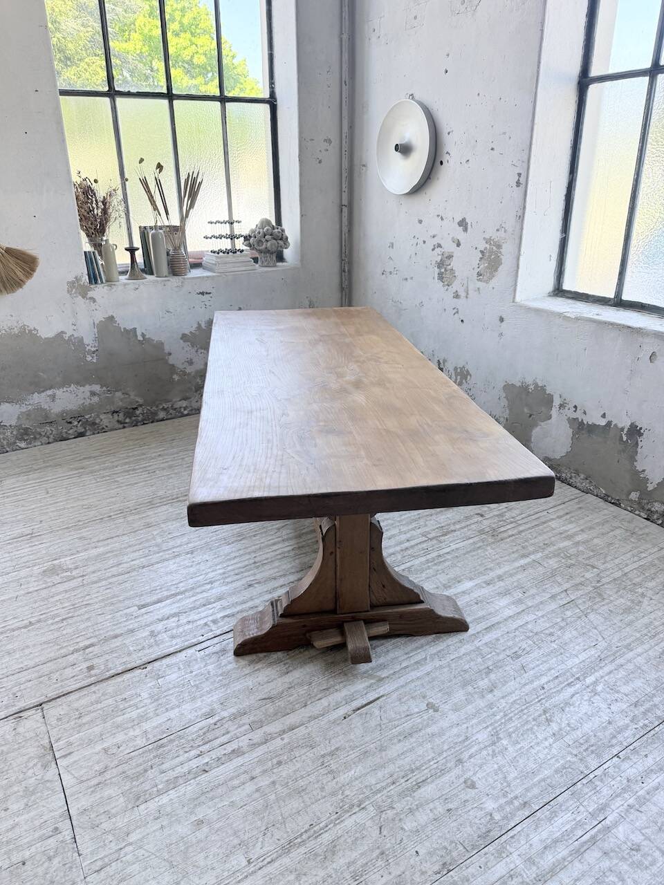 Monastery table oak 1950 XXL
