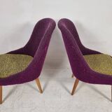 Vintage Chairs and Table, 1960s, Set of 3
