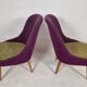 Vintage Chairs and Table, 1960s, Set of 3