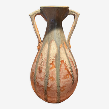 Vase à anse en terre cuite émaillée