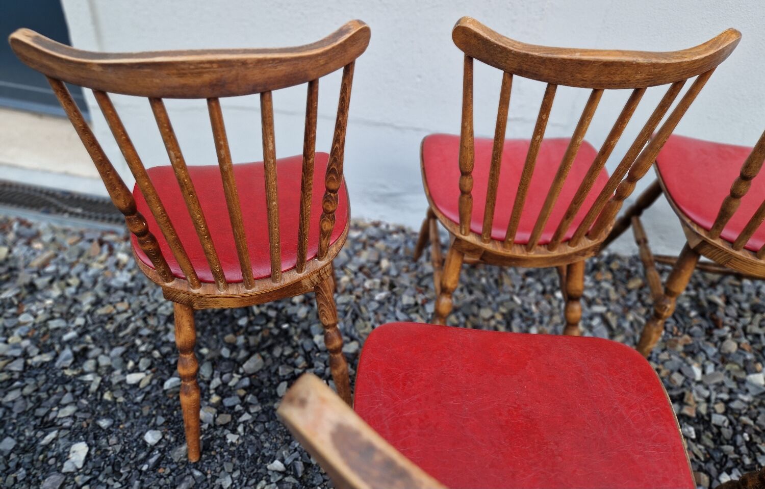 Set of 6 Baumann chairs in turned wood