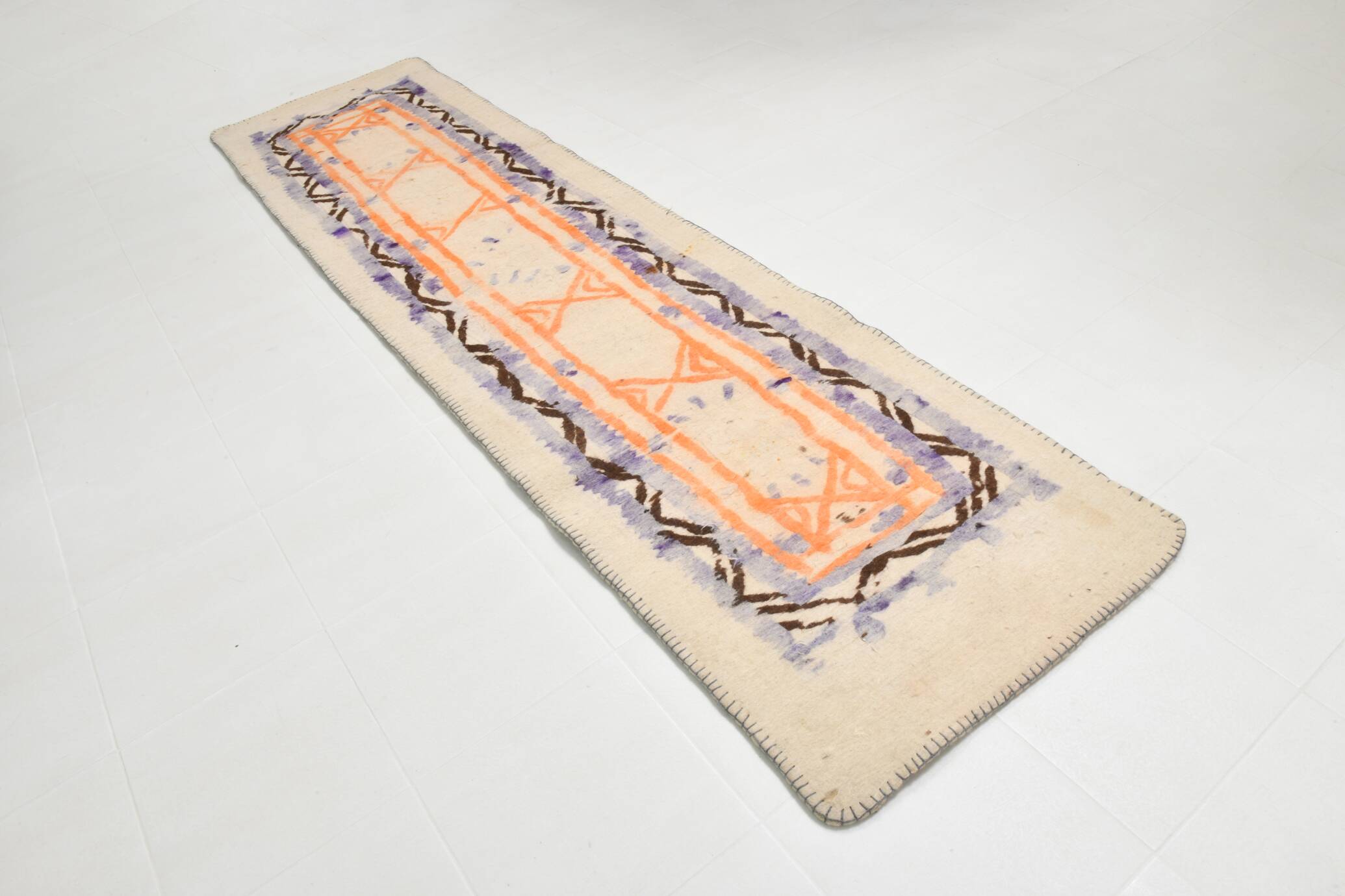 3x12 Persian Runner Rug, Orientel Vintage Runner, Antique Rug, 92x354Cm