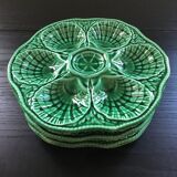 Lot 3 oyster plates Sarreguemines