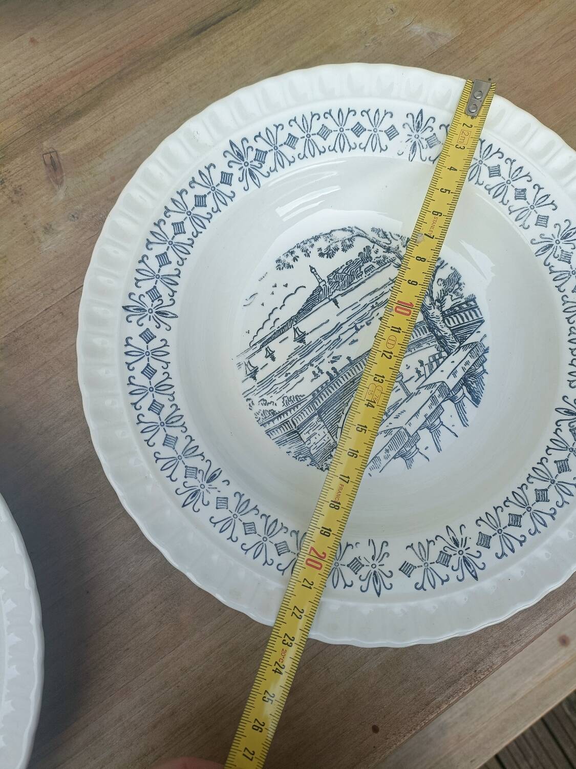 Gien soup plates with Brittany motif