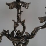 Pair of Louis XV style rocaille candelabras
