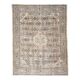1970s Vintage Persian Handmade Wool Cotton Light Brown Area Rug 261x364