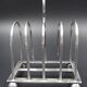 Silver metal toast carrier - circa 1940