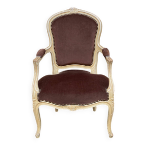 Fauteuil cabriolet Louis - beige