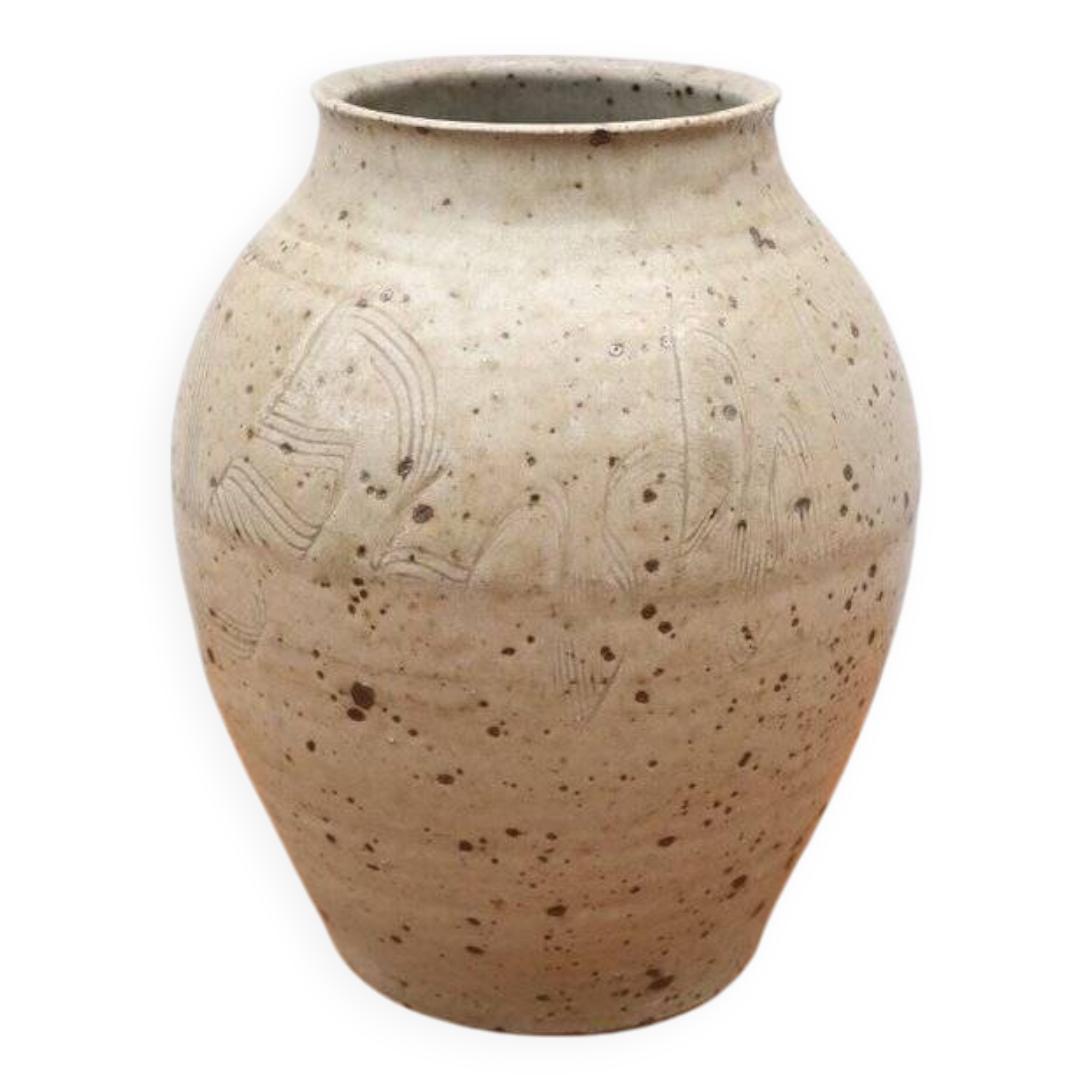 Signed ceramic vase, 1970