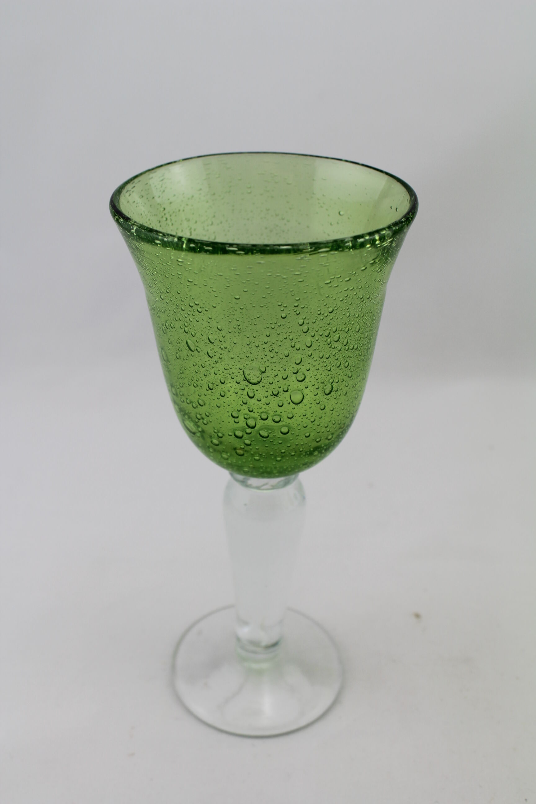 6 footed glasses in biot bubble