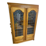 Display cabinet / showcase in solid oak