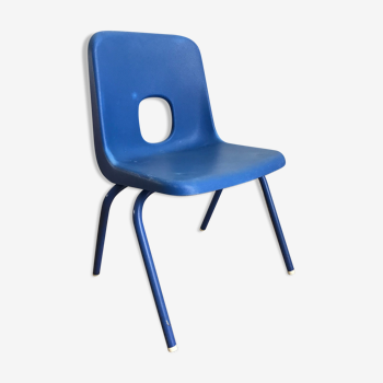 Chaise enfant vintage bleue par Robin Day pour Ikea