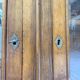 Glass-fronted walnut library 1900