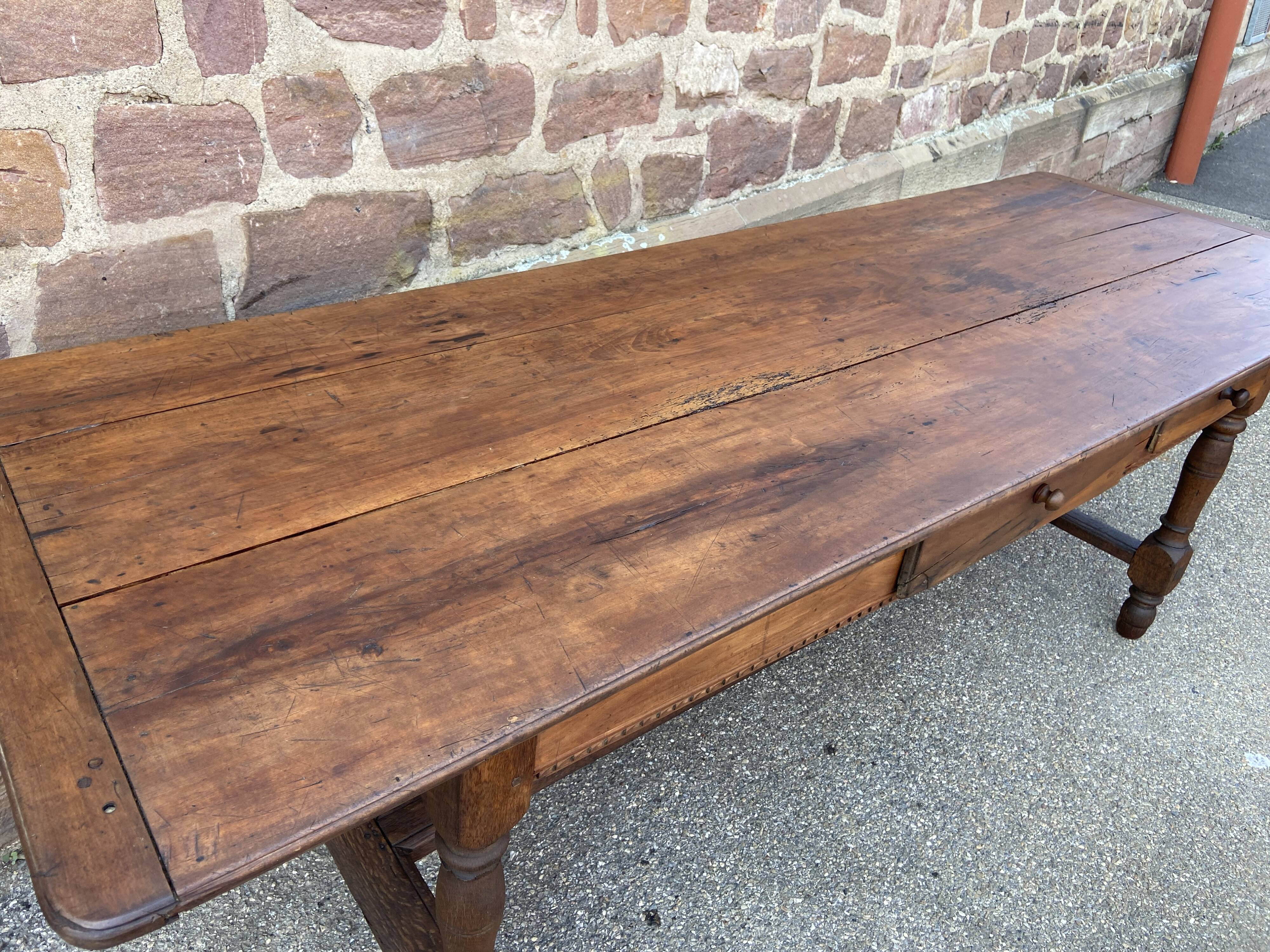 Large antique farmhouse table