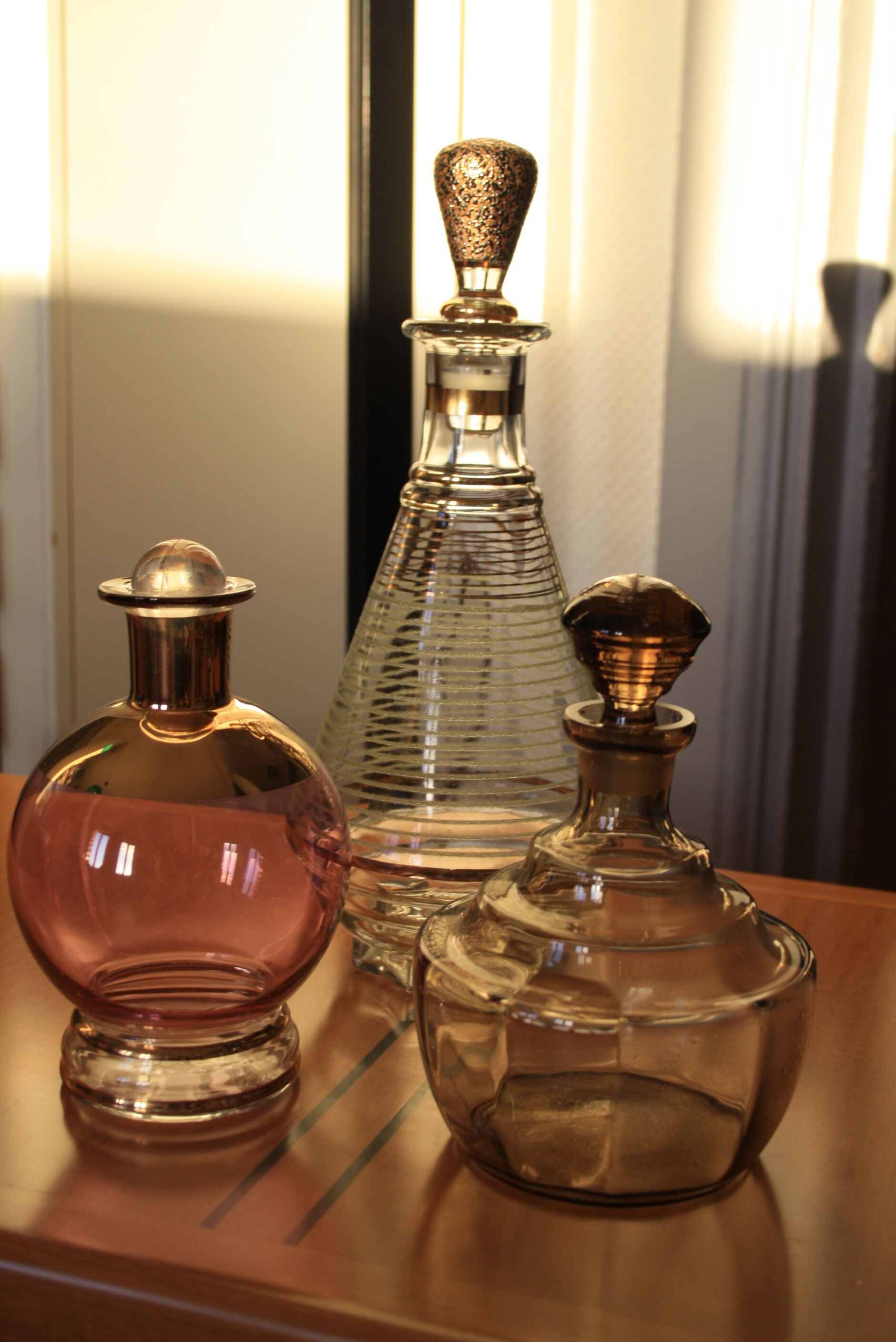 Set of old bottles