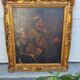 Portraits chasseurs huile sur bois