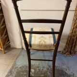 PAIR OF NAPOLEON III CHAIRS EARLY 20TH CENTURY BEECH STRUCTURE BAR BACKREST