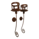 Pair of outdoor candlesticks