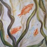Goldfish painting table
