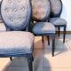 6 old medallion chairs fully restored