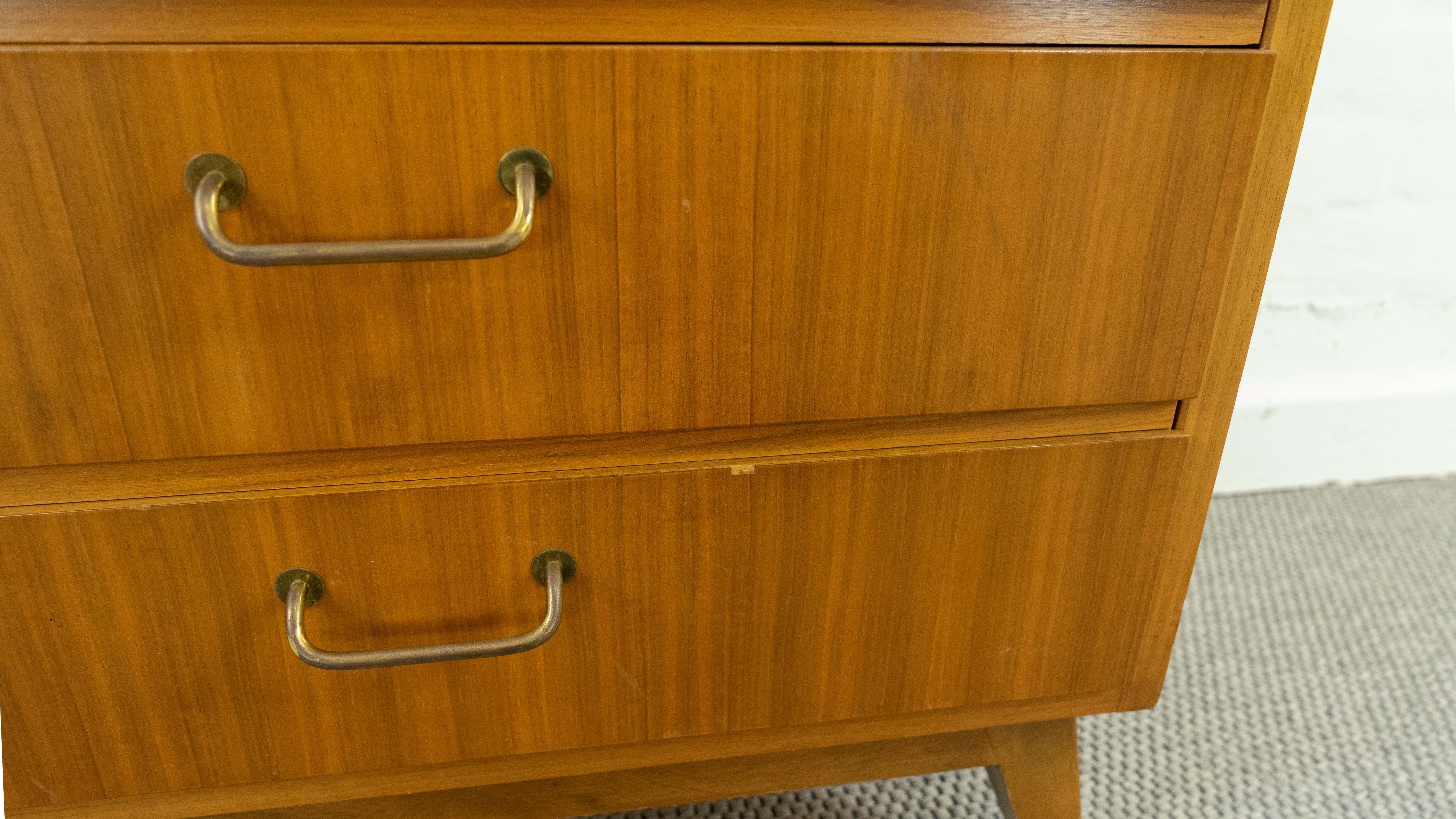 Vintage mid century bar cabinet by ernst behr, germany 1950s