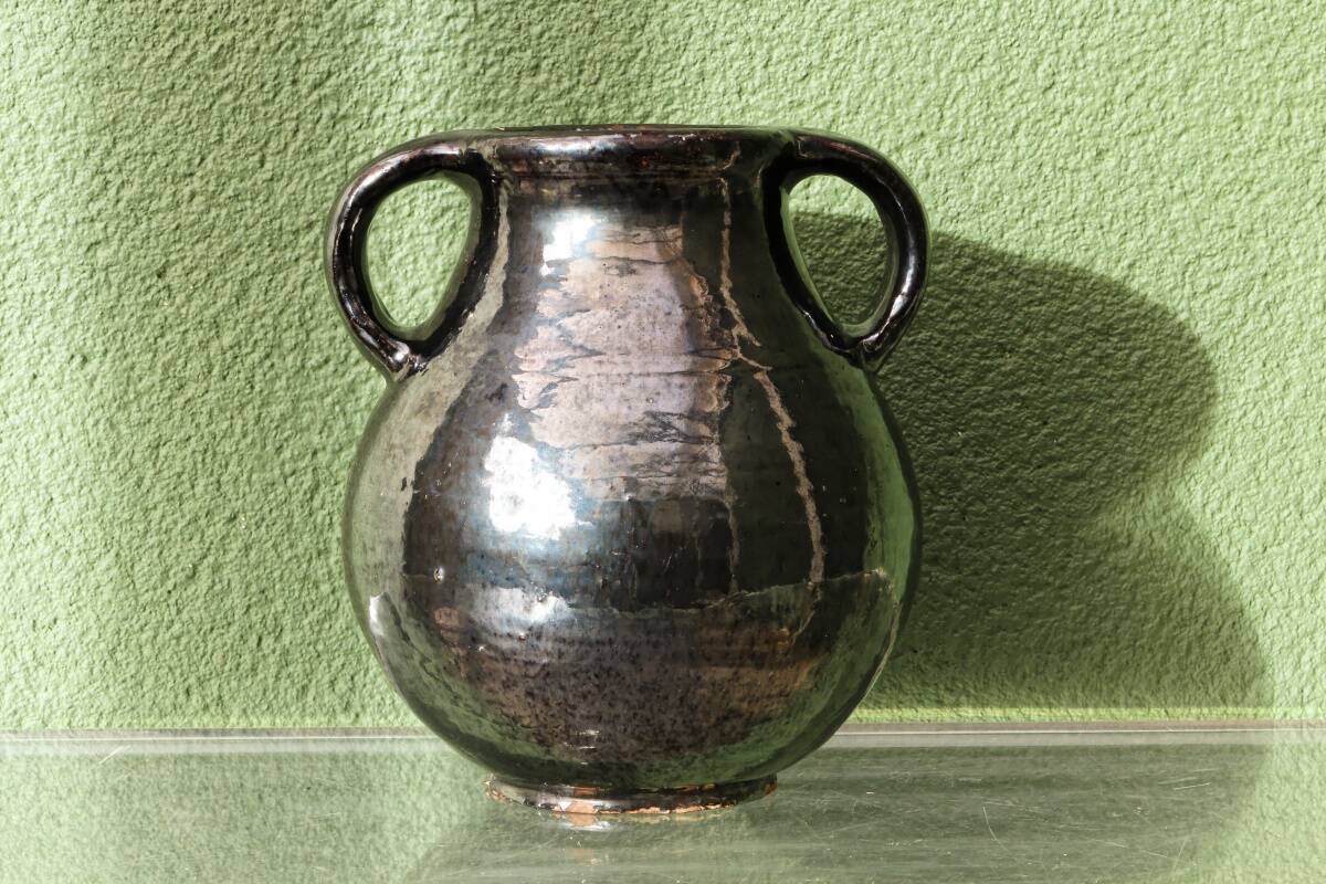 Glazed terracotta vase, 1950s
