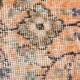 7x10 Pale Orange Floral Vintage Rug, 204x296Cm