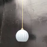Clichy blue glass pendant light