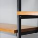 1970s Italian teak shelves unit with desk