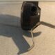 Bakelite courtyard or factory wall lamp with its glass