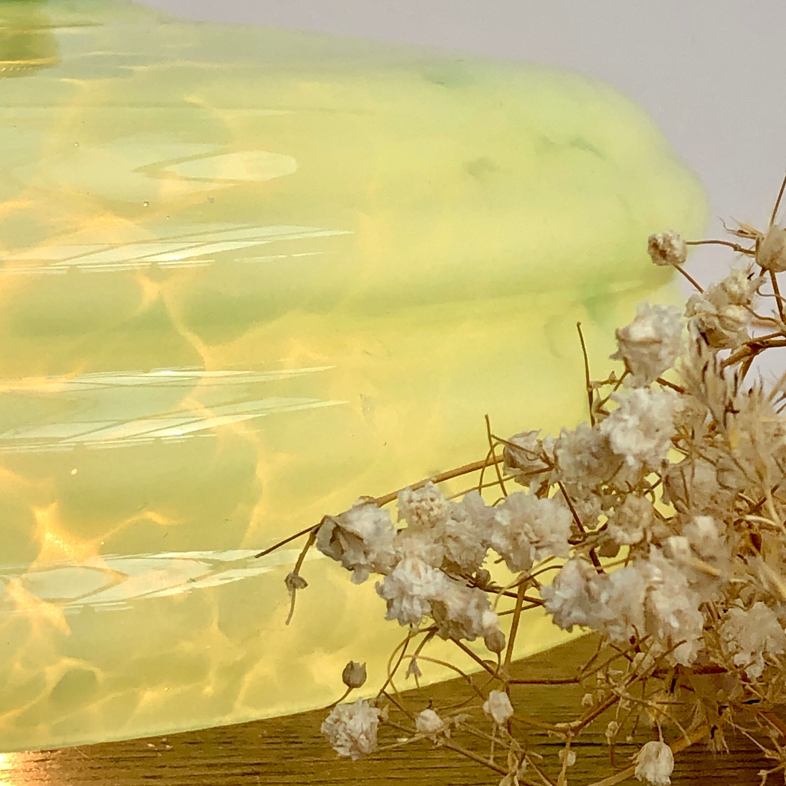 Clichy mint glass abt-day sconce