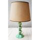 Green opaline bedside lamp